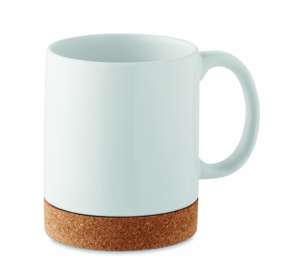 Logo trade promotional items picture of: Sublimation ceramic cork mug