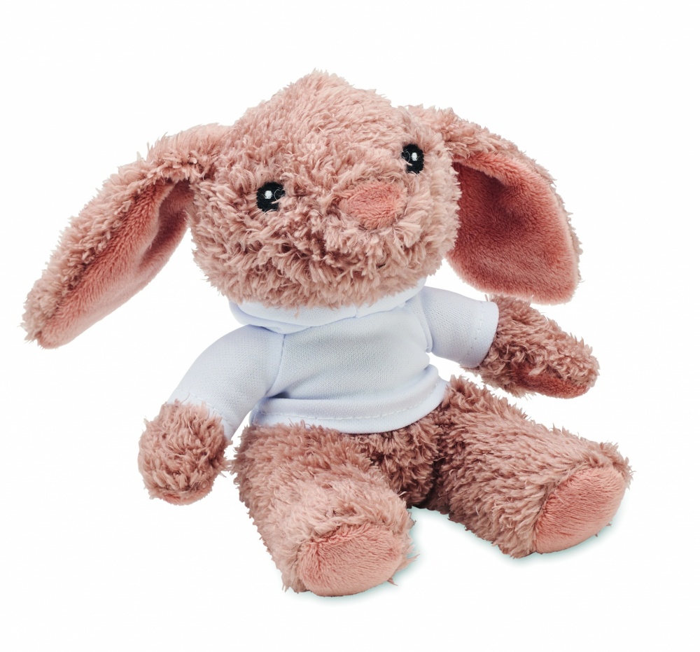 Logotrade promotional item picture of: Bunny plush wearing a hoodie