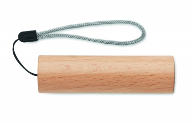 Logotrade promotional products photo of: Beech wood rechargeable torch