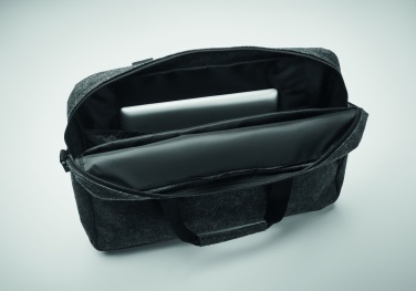 Logo trade business gift photo of: 15 inch RPET felt laptop bag