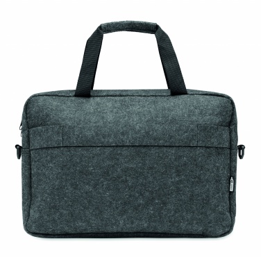 Logo trade promotional giveaways image of: 15 inch RPET felt laptop bag