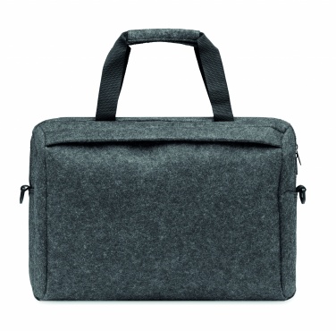 Logo trade promotional merchandise picture of: 15 inch RPET felt laptop bag