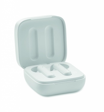 Logo trade promotional items picture of: TWS earbuds with solar charger