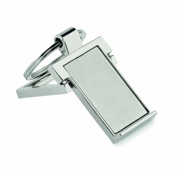 Logotrade advertising product image of: Metal key ring phone stand Seinajoki