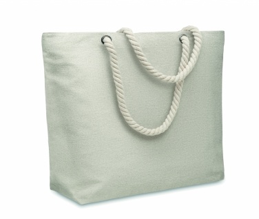 Logo trade promotional merchandise photo of: Cord handle beach bag 220gr/m²