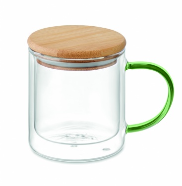 Logo trade promotional products image of: Double wall borosilicate mug