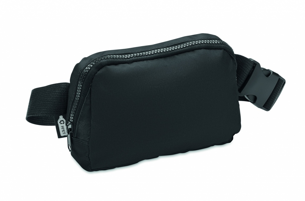 Logo trade corporate gifts image of: 300D RPET polyester waist bag