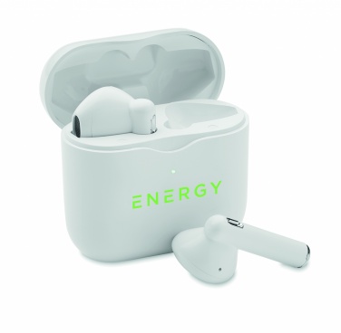 Logo trade promotional items image of: TWS earbuds with charging base