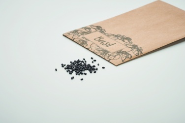 Logo trade promotional products image of: Basil seeds in craft envelope