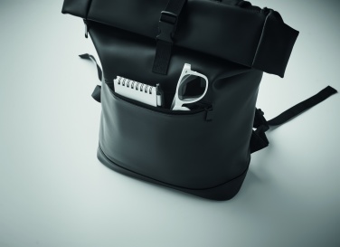 Logotrade promotional item image of: Laptop PU Rolltop backpack
