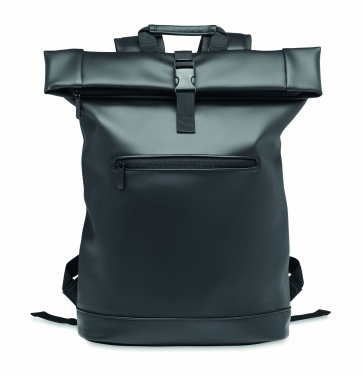 Logo trade promotional gift photo of: Laptop PU Rolltop backpack