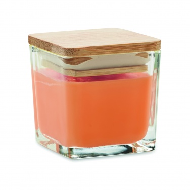 Logo trade corporate gifts image of: Squared fragranced candle 50gr