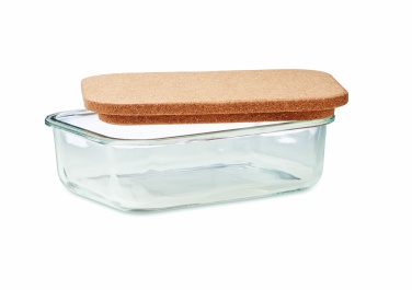 Logotrade business gift image of: Glass lunch box with cork lid