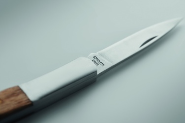 Logo trade corporate gifts picture of: Foldable knife in acacia wood