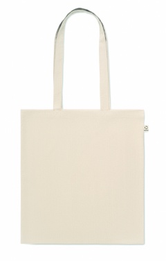 Logo trade promotional giveaways image of: Recycled cotton shopping bag