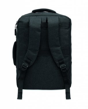 Logo trade promotional products picture of: A safe 15-inch laptop backpack made of 300D RPET with a 210D RPET lining and customizable printing.
