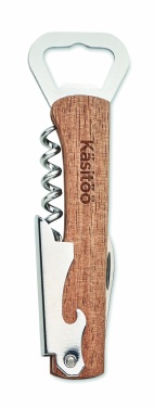 Logotrade promotional product image of: 3 in 1 bamboo bottle opener WOOL