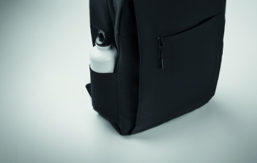 Logo trade promotional product photo of: Slim 15 inch laptop backpack made of 600D RPET polyester with a 210D lining and customizable printing