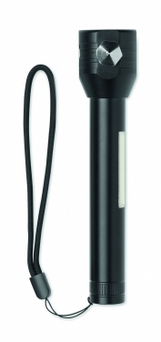 Logotrade promotional merchandise picture of: 3-in-1 aluminum flashlight with an emergency hammer and seatbelt cutter, customizable with printing