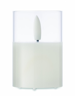 Logo trade promotional merchandise image of: LED wax candle in glass holder