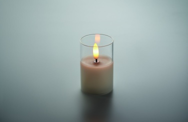 Logo trade corporate gift photo of: LED wax candle in glass holder