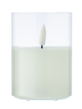 Logotrade promotional merchandise photo of: LED wax candle in glass holder