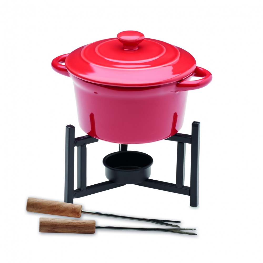 Logotrade promotional item image of: Ceramic fondue set 300 ml