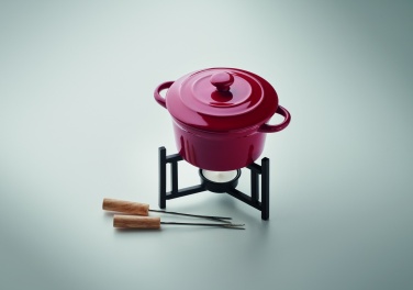 Logo trade advertising product photo of: Ceramic fondue set 300 ml