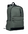 A 15-inch laptop backpack made of recycled pre-consumer cotton with customizable printing, Stone Grey