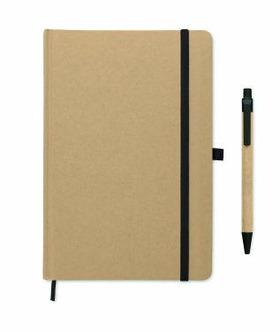 Logo trade promotional gift photo of: A5 notebook in recycled carton