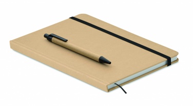Logo trade promotional giveaways picture of: Caratil A5 notebook in recycled carton