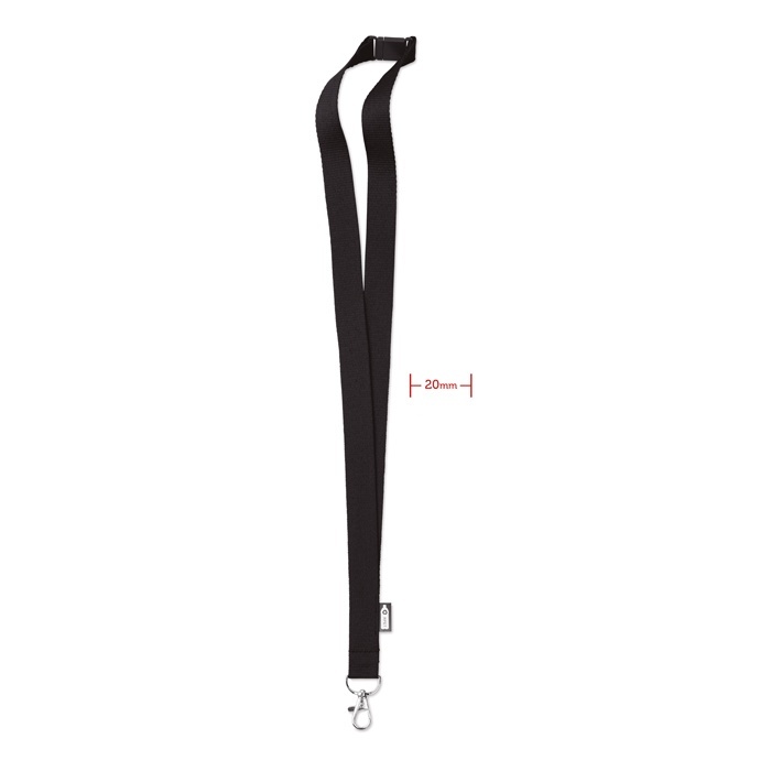 Logotrade business gift image of: Lanyard in RPET 20 mm