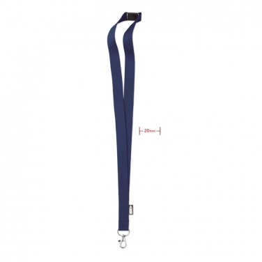 Logotrade promotional item image of: Lanyard in RPET 20 mm