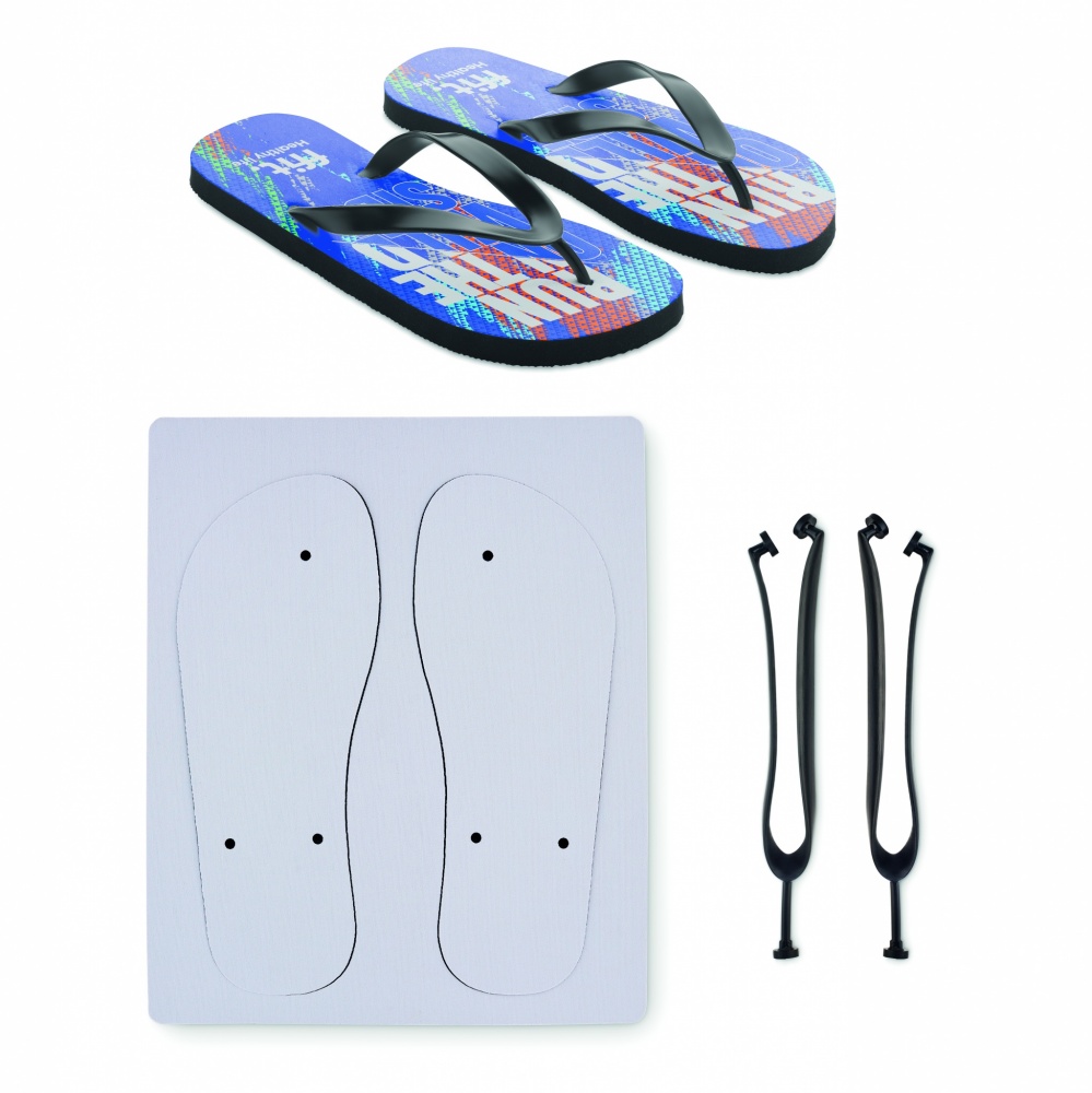 Logo trade promotional gifts image of: Sublimation beach slippers