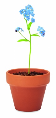 Logo trade promotional giveaways image of: Terracotta pot 'forget me not'