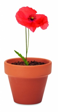 Logo trade promotional items picture of: Terracotta pot 'poppy'