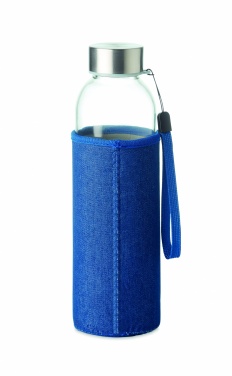 Logo trade promotional items picture of: Glass bottle in pouch 500 ml