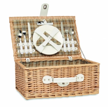 Logotrade promotional giveaways photo of: Wicker picnic basket 2 people