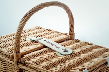 Logotrade corporate gifts photo of: Wicker picnic basket 4 people