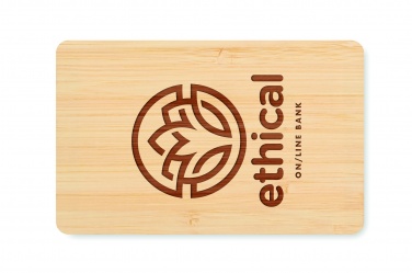 Logotrade promotional gift picture of: RFID card in bamboo material