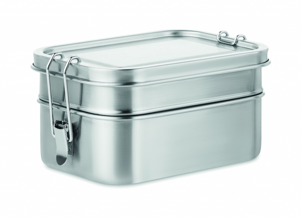 Logo trade promotional items image of: Stainless steel lunch box