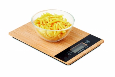 Logo trade promotional items image of: Bamboo digital kitchen scales