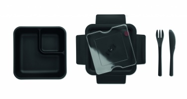 Logo trade corporate gift photo of: Lunch box with cutlery 600ml