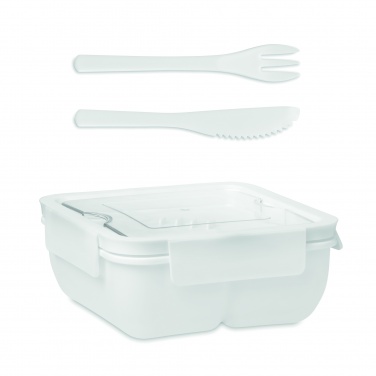 Logo trade advertising product photo of: Lunch box with cutlery 600ml