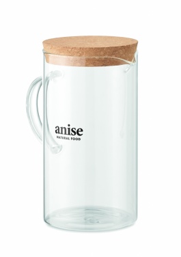Logo trade promotional items picture of: Borosilicate glass decanter 1L