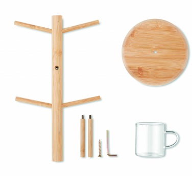 Logo trade promotional product photo of: Bamboo cup set holder