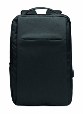 Logo trade business gifts image of: Laptop backpack in 300D RPET