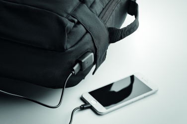 Logotrade promotional product picture of: Laptop backpack in 300D RPET