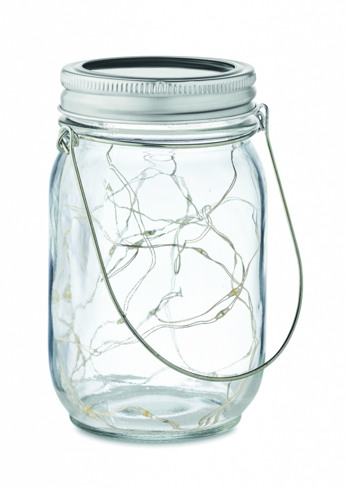 Logotrade promotional product picture of: Solar mason jar outdoor lamp