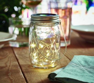 Logotrade promotional merchandise image of: Solar mason jar outdoor lamp